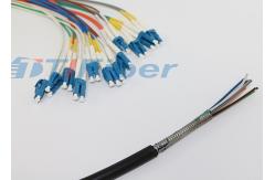 China LC UPC APC Bundle optical Fiber Pigtail , Yellow / Orange Single Mode Pigtail supplier