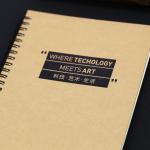 Printing Logo Spiral Bound Notebook , Blank Kraft Journals OEM / ODM Available