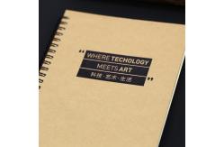 China Printing Logo Spiral Bound Notebook , Blank Kraft Journals OEM / ODM Available supplier