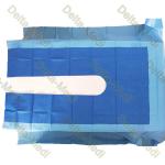SMS Sterile Reinforced Orthopedic Drape U Drape With Split Disposable Surgical Pack Set for sale
