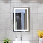 Hotel Large LED Bathroom Mirror Durable Rectangular Design with 5mm Silver Mirror for sale