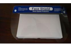 China Transparent CE FDA Anti Splash ASTM F2100 Disposable Face Shield With PET Material supplier