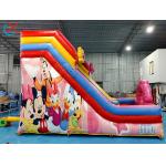 Customized Inflatable Slide Mickey And Minnie Inflatable Double Dry Slides Castle