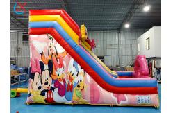 China Customized Inflatable Slide Mickey And Minnie Inflatable Double Dry Slides Castle supplier