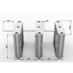 Magnetic RFID Access Control Tripod Turnstile Gate 510mm Arm for sale