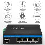 5 Port SFP PoE Switch Gigabit Network PoE/PoE+ 120W Budget DC48V Fanless CE FCC