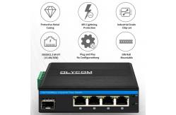 China Sfp Network Gigabit POE Switches Power Over Ethernet 4+1 Ports supplier