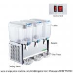 Mixing Cooling Hot Orange Juice Dispenser 18L Triple Tank Bowl 1500w for sale