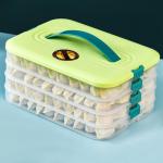 Multilayer Rectangle Plastic Food Household Storage Container Box For Dumpling