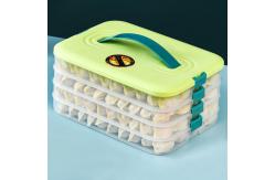 China Multilayer Rectangle Plastic Food Household Storage Container Box For Dumpling supplier