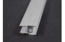 China Closet Handle Silver Anodized 6063 T5 Wardrobe Aluminium Profile supplier