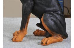 China Resin Material Simulation Dog For Garden Decoration / Home Security supplier