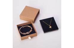 China Personalized White Paper Jewelry Boxes with sponge Simple Sliding Drawer supplier