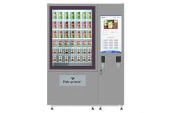 China 32 Inch Advertising LCD Screen Fresh Salad Vending Machines With Elevator System supplier