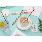 Colorful Attractive Paper Party Straws With Food Safe Non Toxic Harmless Ink for sale