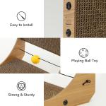 Thick Vertical L Shaped Cat Scratcher Cat Scratch Board With Catnip