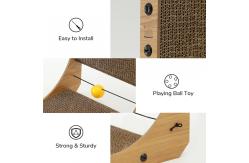 China Thick Vertical L Shaped Cat Scratcher Cat Scratch Board With Catnip supplier