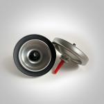 Plastic Stem Gas Lighter Valve with Clear Lacquered Tinplate Mounting Cup