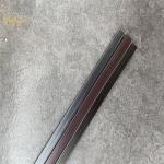 U Shape Stainless Steel Tile Trim Black Hairline Finished Length 2438-3048MM for sale
