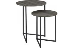China Round Metal Base Side Living Room Storage 24 H Small End Table supplier