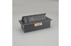 China Intelligent Electrical Pop Out Desktop Socket Outlet With Internet Port supplier