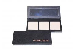 China Snake Pattern Empty Blush Bronzer Highlighter Palette With Hot Stamping Logo supplier