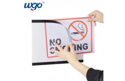 China A4 210mm X 297mm Wall Mounted Sign Holder ODM Clear Plastic Material supplier