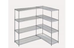 China Large Capacity Chrome Plated Wire Shelving Unit Add On Kit Beverage Display supplier