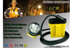 China 25000 Lux Brightness CREE Miners Helmet Light With Low Power Warning Function supplier