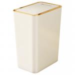 Household Press Square Slit Kitchen Plastic Recycling Bin Waste Bin Container Trash Can With Lid for sale