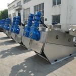 Screw Press Sludge Dewatering Machine SS304 220V 380V Sludge Dewatering Unit