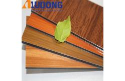China Unbreakable 4mm Wooden Aluminum Composite Panel PVDF Coating supplier
