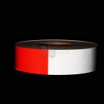 Red White DOT Certificate Retro Reflective Tape For Traffic Vehicles Barrier