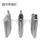 Face Recognition And Temperature Turnstile Flap Barrier Gate For Office Access Control for sale