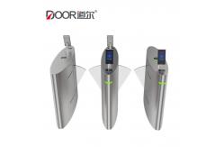China Automatic Flap Barrier Turnstile Gate With Biometric System For Access Control Solution supplier