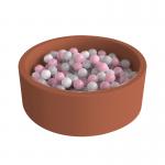 ‎Machine Wash Shrink-Proof Velvet Round Foam Ball Pits 100x30cm for sale