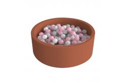 China ‎Machine Wash Shrink-Proof Velvet Round Foam Ball Pits 100x30cm supplier