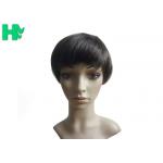 Ladies Natural Looking Human Hair Wigs Loose Wave Natural Hairline for sale