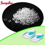 OEM Clear TPR Material TPE Elastomer Material Waterproof  Used for Soft Insoles Foot Care Products for sale