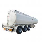 3 Axle Fuel Oil Tanker 42CBM Semi Trailer 5mm Tank Body Thickness for sale