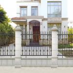 Matte Black Metal Aluminum Slat Pool Fencing Commerical Modern