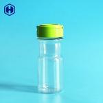 Clear Powder Spice Jar Sifter Caps Fully Air Tight Plastic Spice Bottles for sale