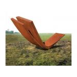 Garden Decoration Corten Steel Bend Sculpture Regular Size 300cm Length for sale