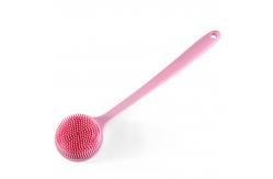 China Hypoallergenic Long Handle Silicone Bath Body Brush Home Bathroom Accessories supplier