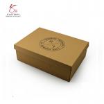 Costom Brown/CMYK Corrugated Box Packaging For Foldable Boxes With Lid for sale