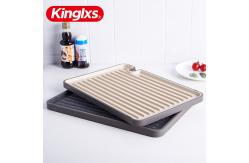 China Double Sided Sharpen Block Black Plastic Chopping Board Set supplier