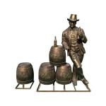 Gnee Garden 200cm Antique Bronze Garden Statues Traditional Designed for sale