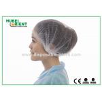 OEM Disposable Soft Non-Woven Mob Cap Style Head Cap With Double Elastic Rubber for sale