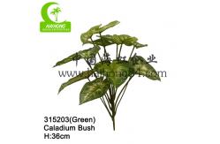 China High Simulation Luxury 13pcs Plastic Palm Tree Leaves 36cm Height supplier