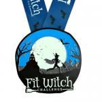 Glowing Fit Witch Challenge Halloween Medal / Custom Made Medals for sale